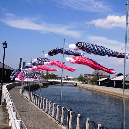 半田運河の鯉のぼり 半田市観光ガイド 半田市観光協会公式サイト