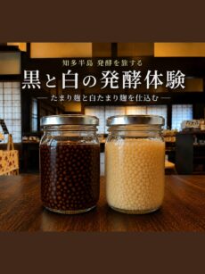 黒と白の発酵体験 ーたまり麹と白たまり麹を仕込むー